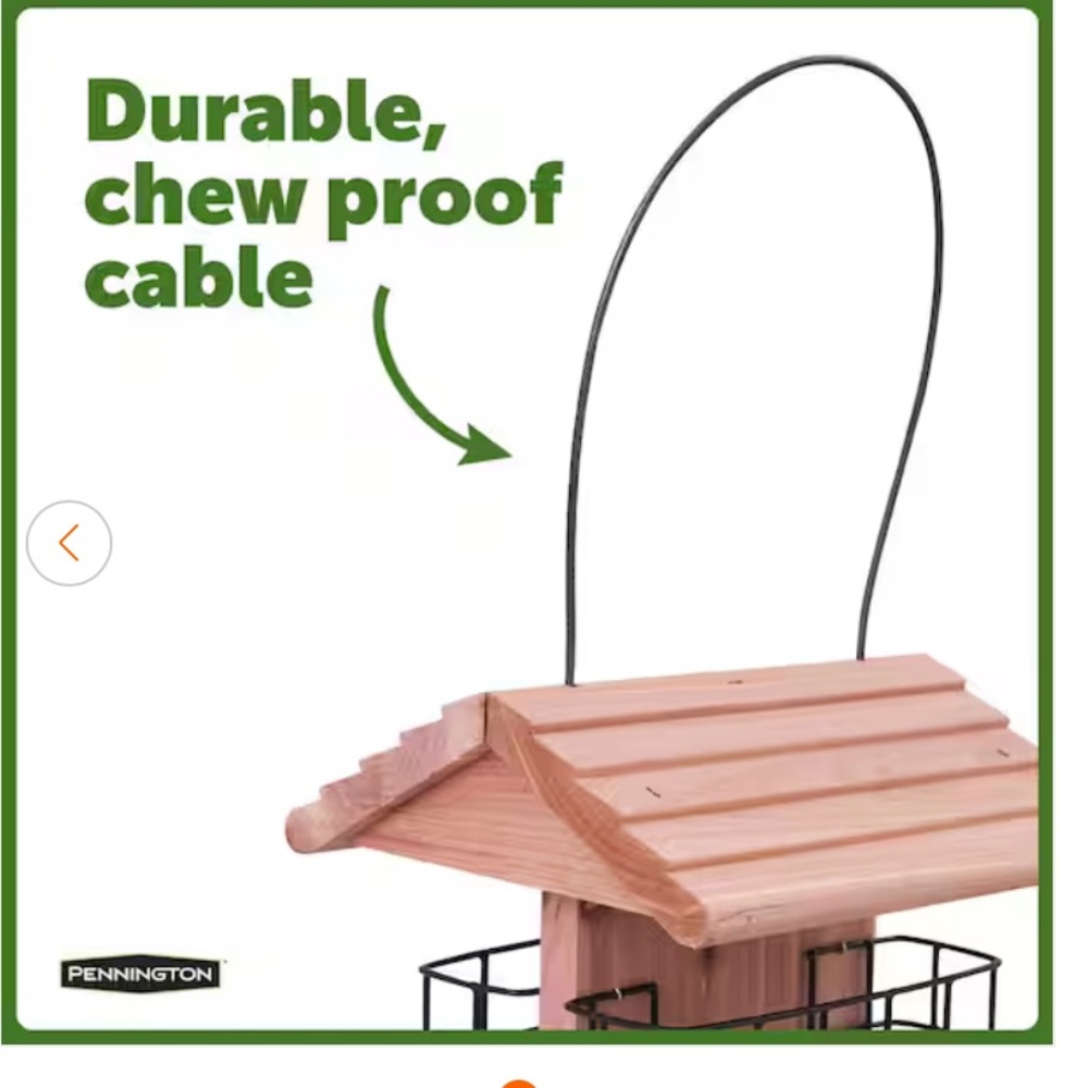 NWT Pennington Cedar Suet Feeding Station set of 2 - Picture 9 of 13